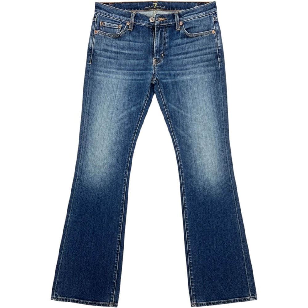 7 For All Mankind A Pocket Blue Denim Jeans Medium Wash SZ 32